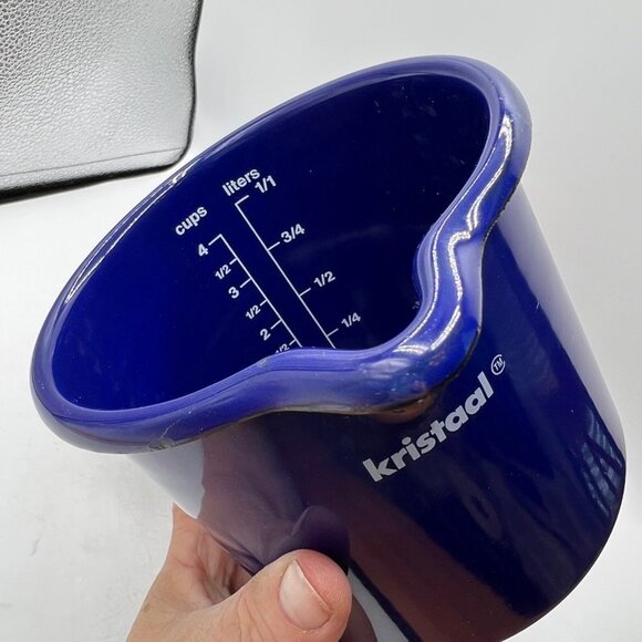 Kristaal Austria Enamelware Blue Measuring Cup - Picture 6 of 10